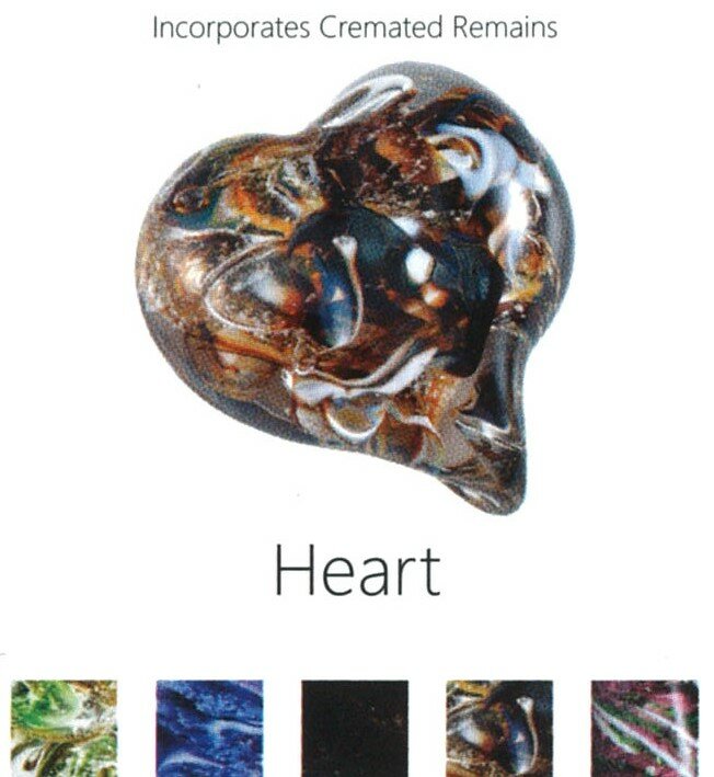 Glass blown heart
